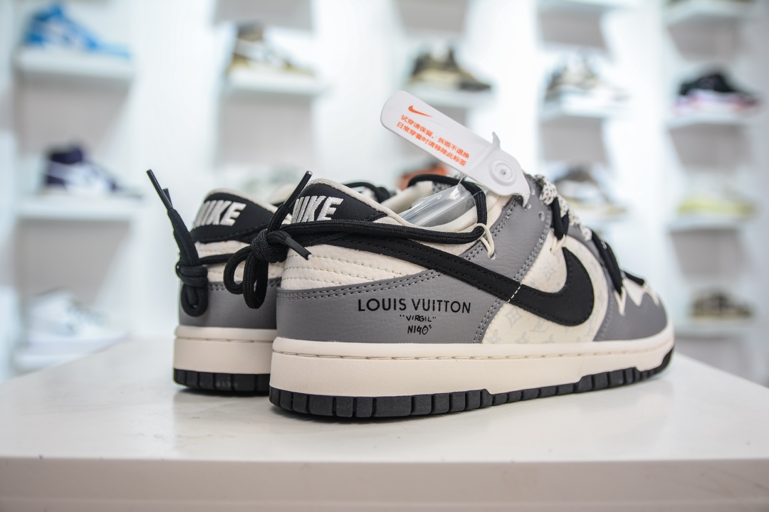 300 LV x Nike Dunk Low 灰米白绑带 JJ5688-104