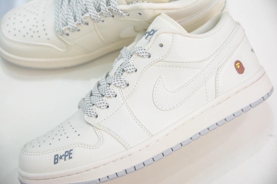 270 Bape x Air Jordan AJ1 Low 低帮联名定制配色 WG8850-003