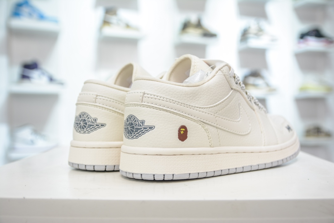 270 Bape x Air Jordan AJ1 Low 低帮联名定制配色 WG8850-003