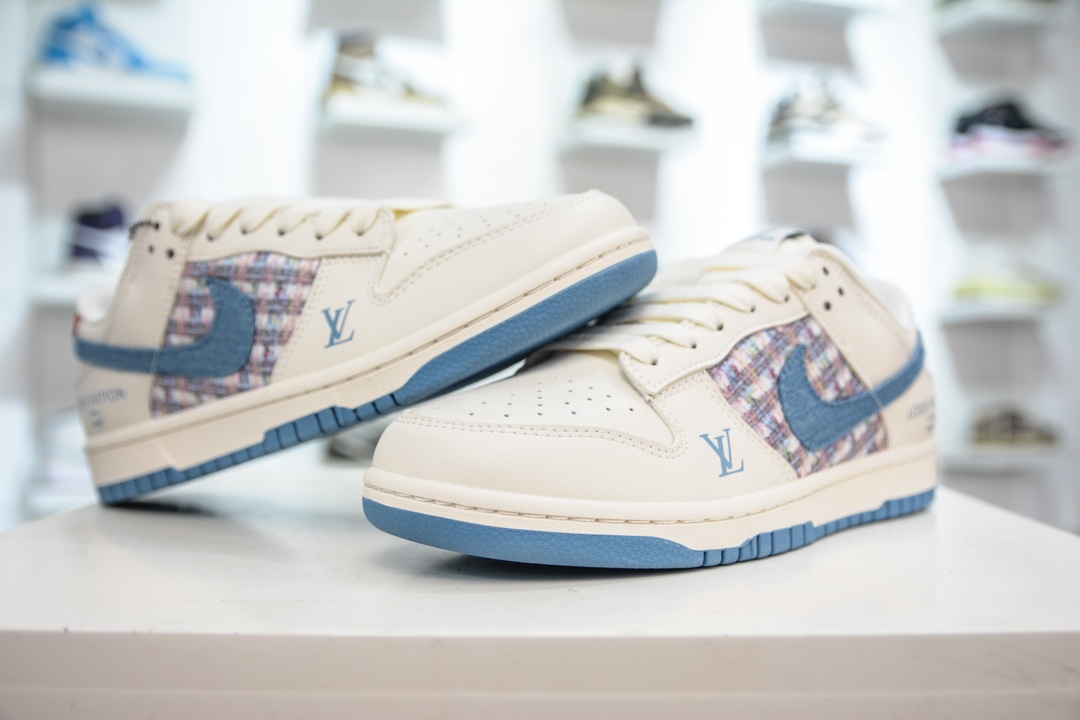 280 LV x Nike Dunk Low 此款主张打破传统的工业化流水线设计限制 XX2025-323