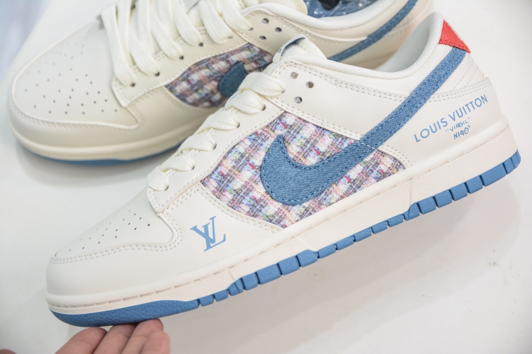 280 LV x Nike Dunk Low 此款主张打破传统的工业化流水线设计限制 XX2025-323