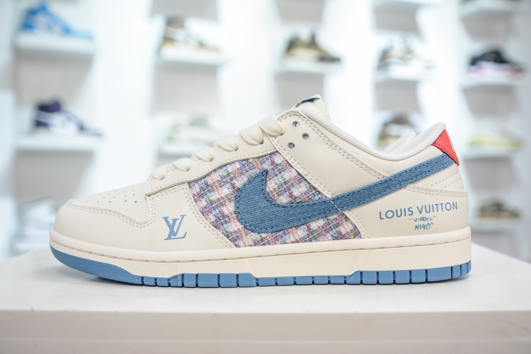 280 LV x Nike Dunk Low 此款主张打破传统的工业化流水线设计限制 XX2025-323