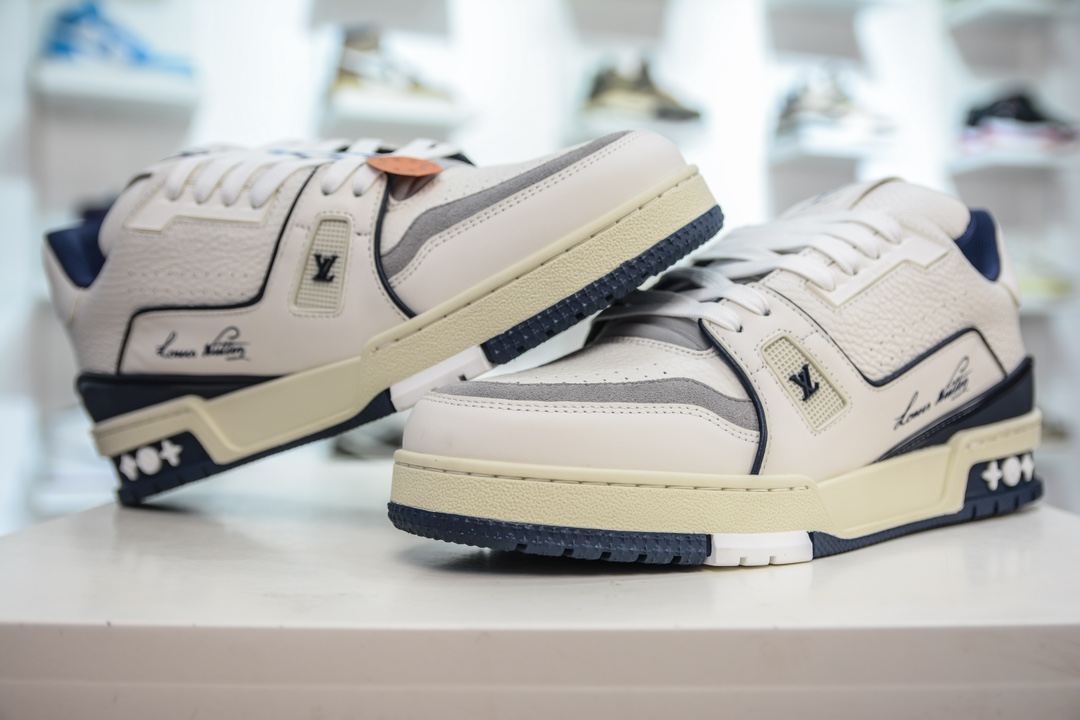 500 纯原级别 高端零售专供Louis Vuitton 路易威登 LV Trainer 低帮休闲板鞋