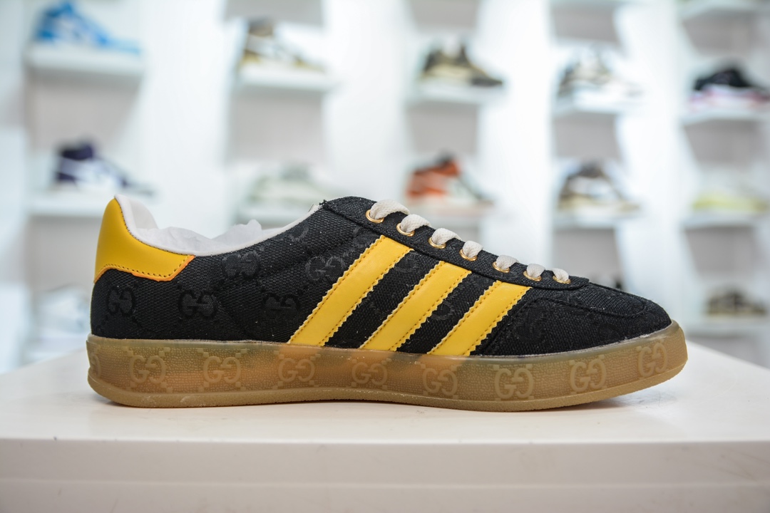 330 纯原版本 古驰Gucci x 阿迪达斯Adidas Originals Gazelle”Esquisite Gucci”羚羊板鞋