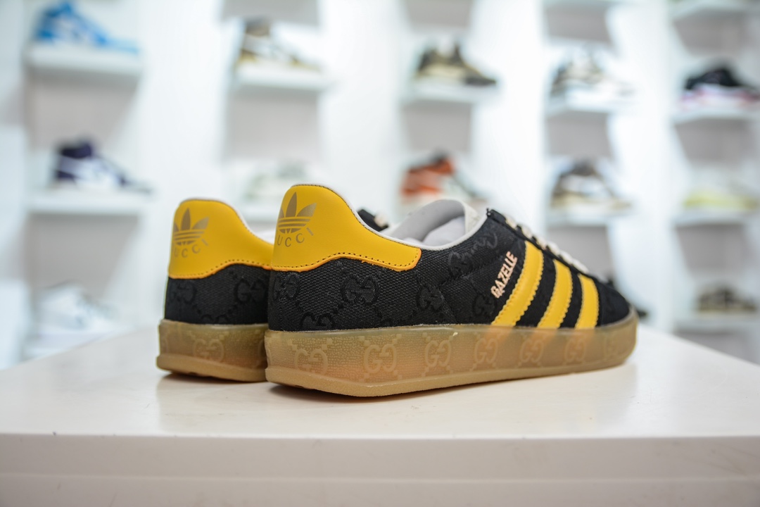 330 纯原版本 古驰Gucci x 阿迪达斯Adidas Originals Gazelle”Esquisite Gucci”羚羊板鞋