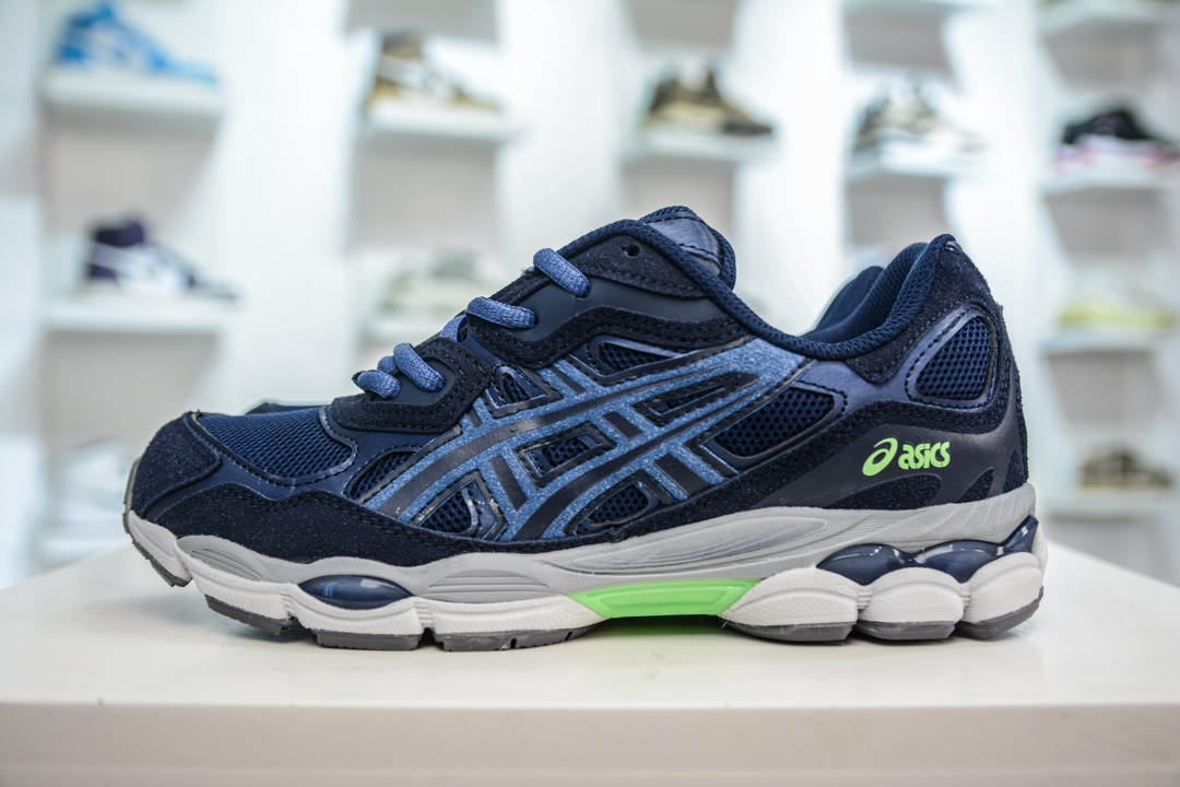 Asics Gel-NYC 纯原版本 海军蓝 亚瑟士运动休闲透气专业跑鞋   1201A789-400