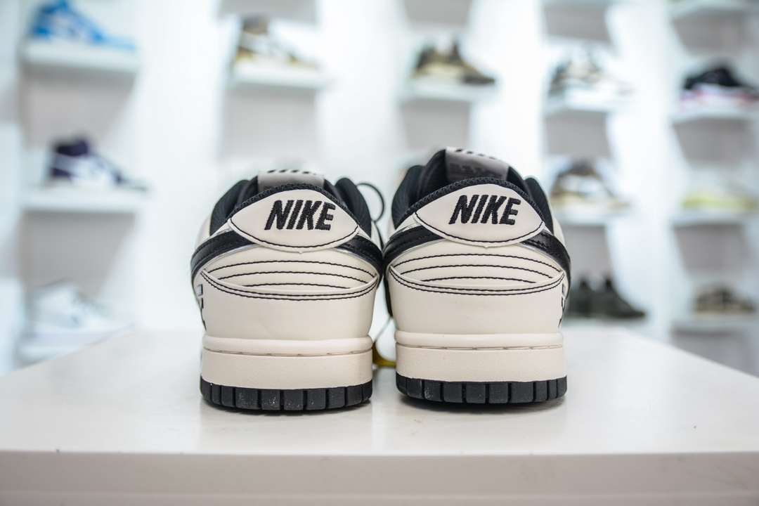 OFF-WHITE x Nike Dunk Low 米黑勾   DJ2024-003