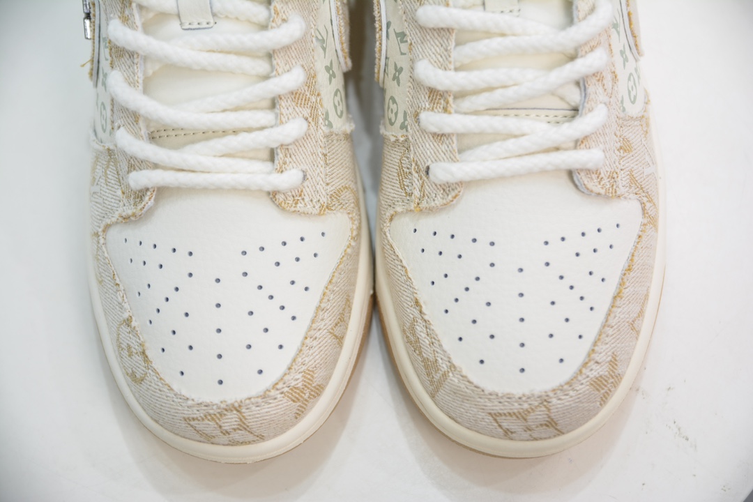 LV x Nike Dunk Low 米黄勾   SJ2068-258