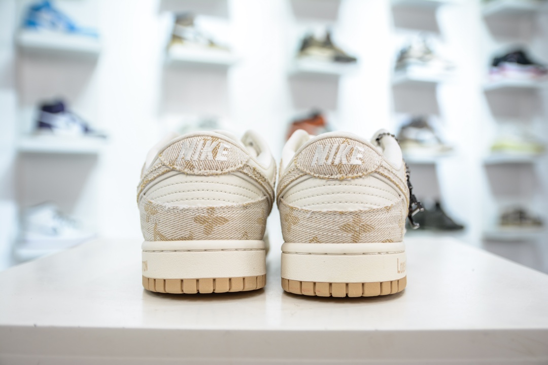 LV x Nike Dunk Low 米黄勾   SJ2068-258