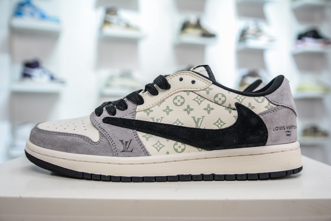 TS x Air Jordan AJ1 Low 倒钩低帮联名定制配色 SJ2068-101