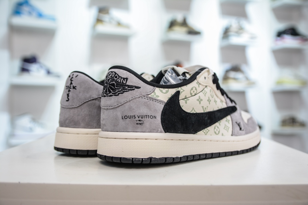 TS x Air Jordan AJ1 Low 倒钩低帮联名定制配色 SJ2068-101