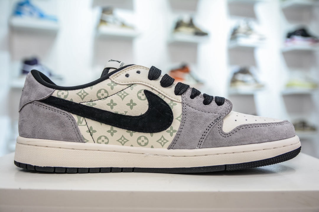 TS x Air Jordan AJ1 Low 倒钩低帮联名定制配色 SJ2068-101