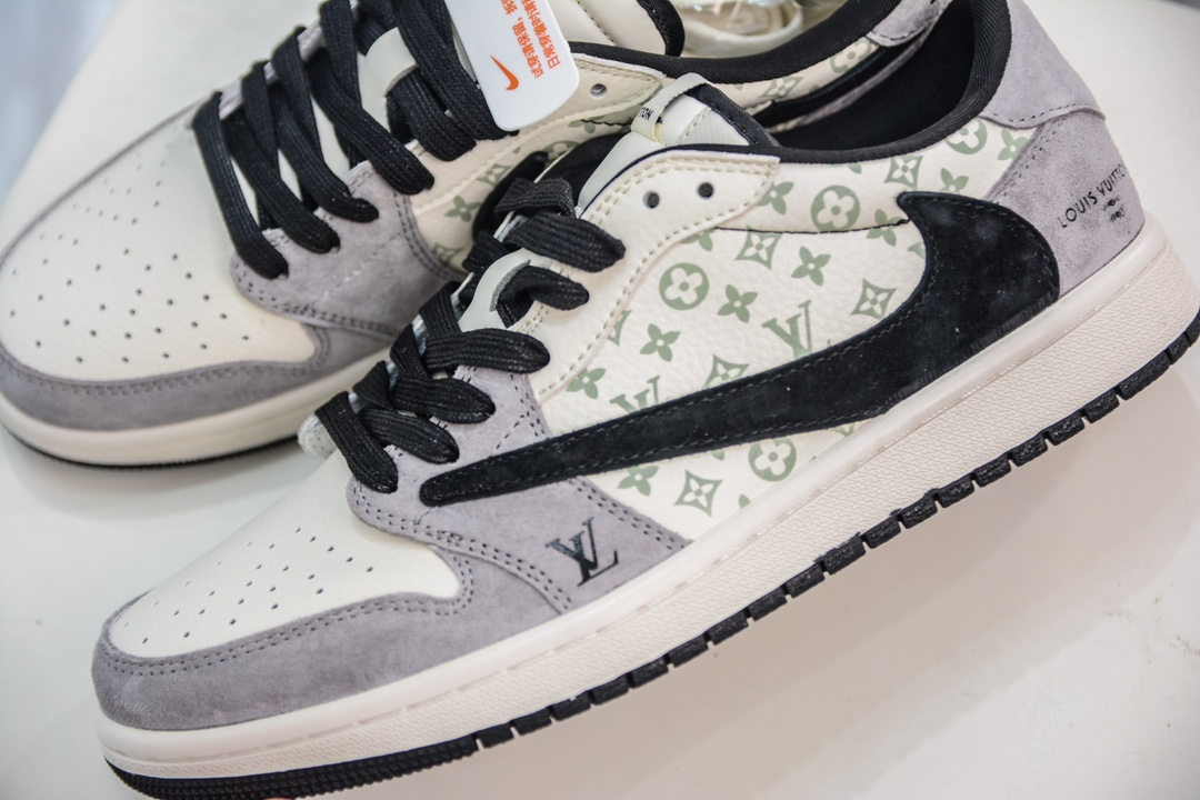 TS x Air Jordan AJ1 Low 倒钩低帮联名定制配色 SJ2068-101