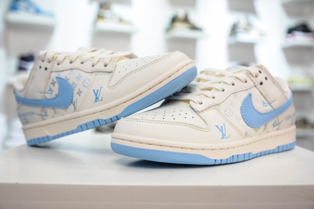 LV x Nike Dunk Low 蓝三勾   CF3688-005