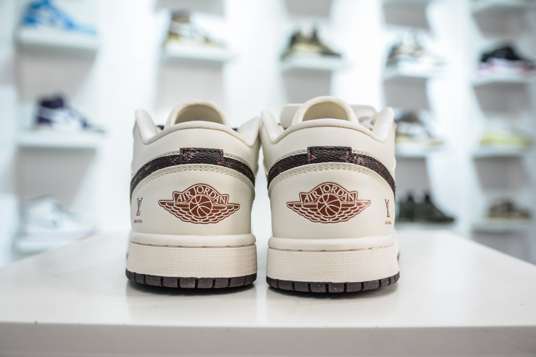 LV x Air Jordan AJ1 Low 低帮联名定制配色  WG8850-004