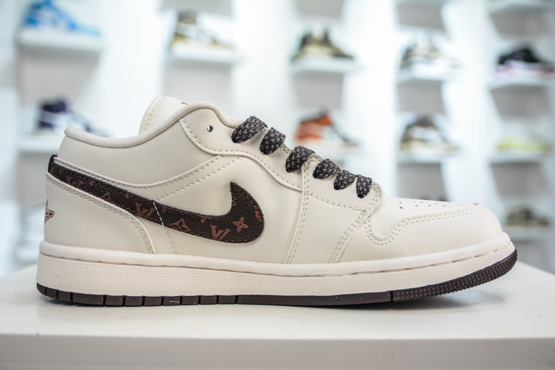 LV x Air Jordan AJ1 Low 低帮联名定制配色  WG8850-004