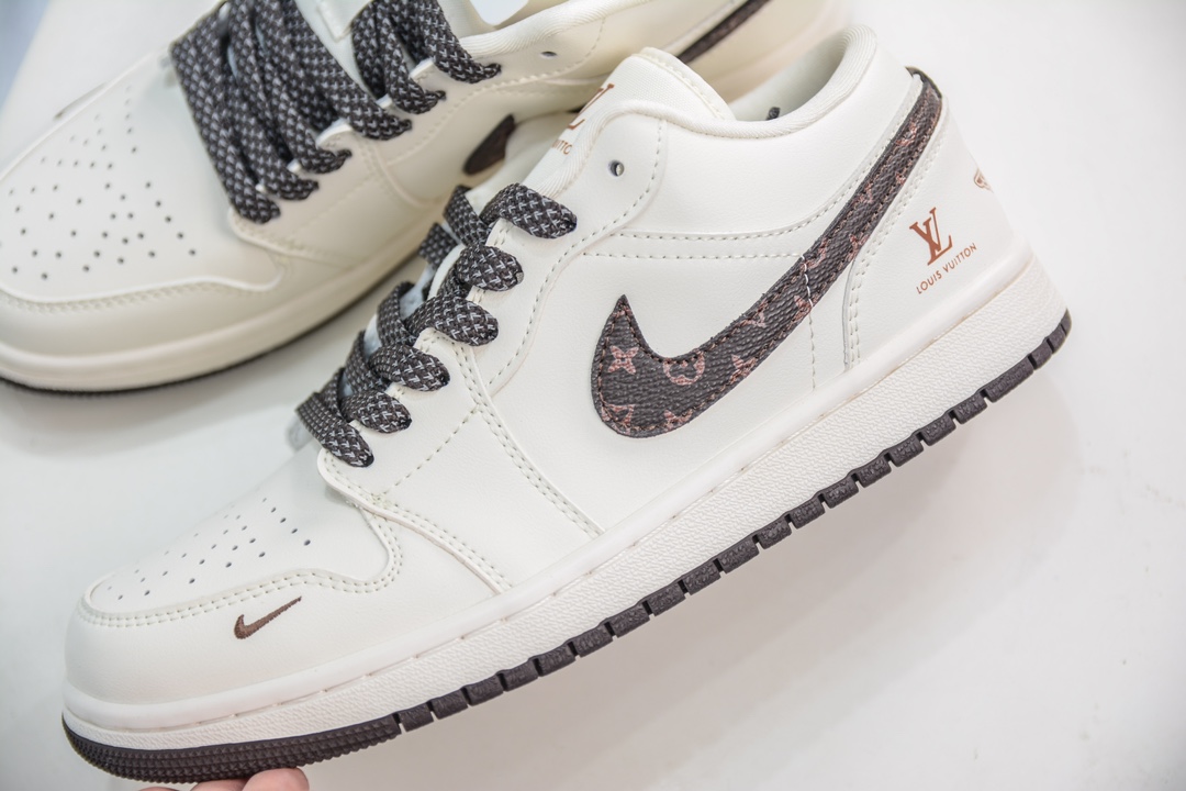 LV x Air Jordan AJ1 Low 低帮联名定制配色  WG8850-004