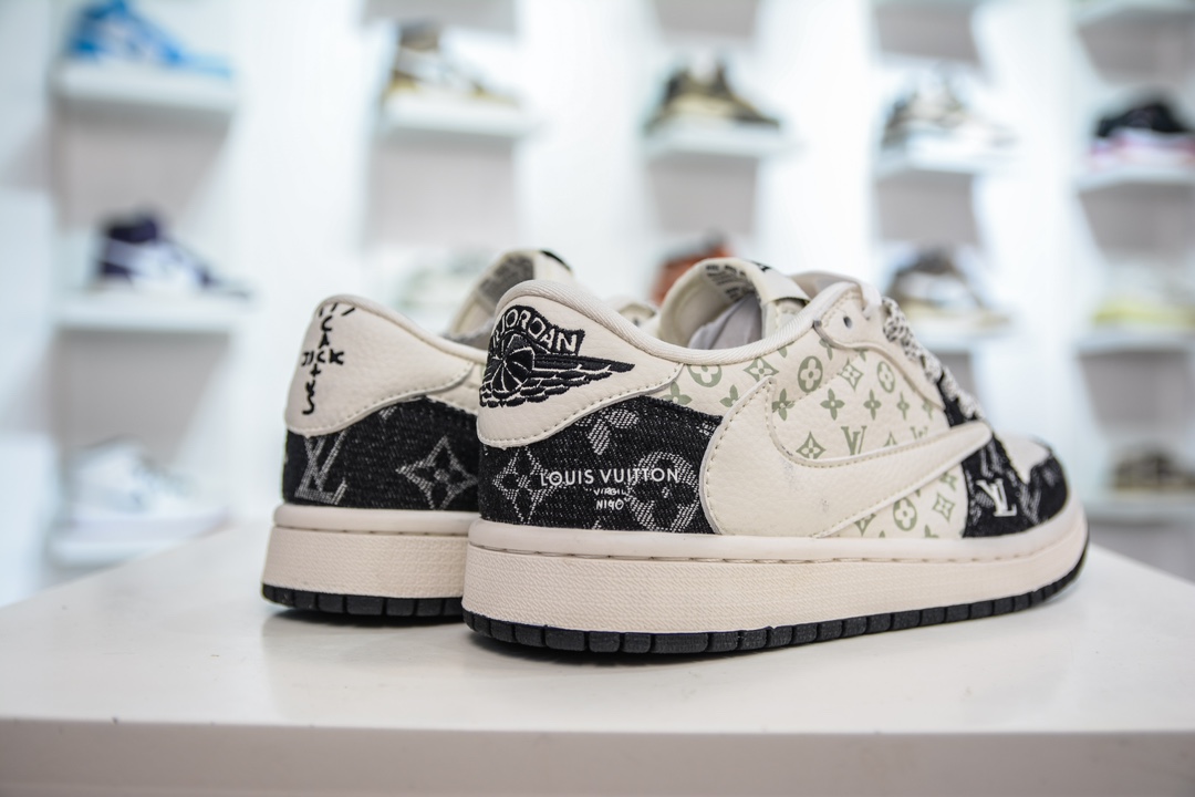 TS x Air Jordan AJ1 Low 倒钩低帮联名定制配色  SJ2068-008