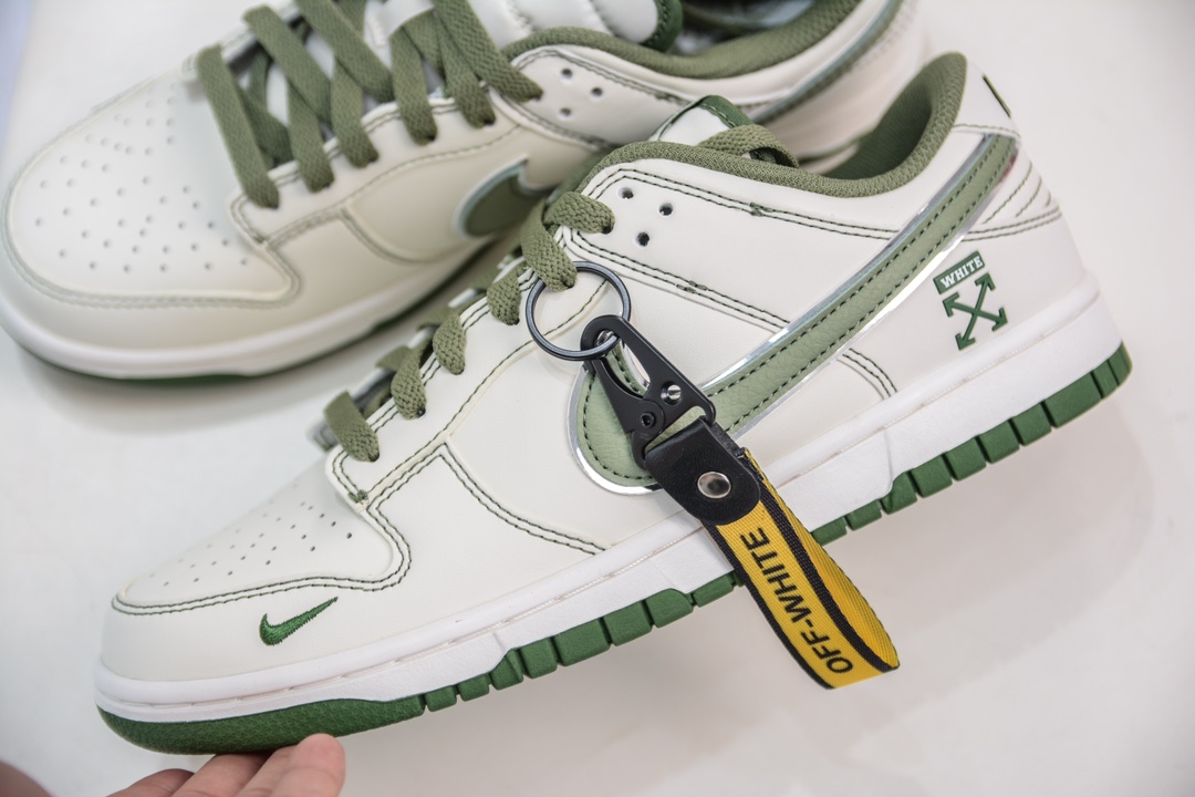 OFF-WHITE x Nike Dunk Low 米绿勾  DJ2024-002