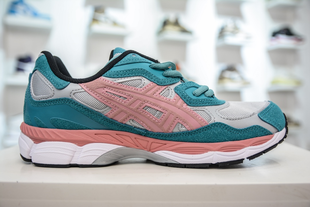 Asics Gel-NYC 纯原版本 灰粉蓝 亚瑟士运动休闲透气专业跑鞋   1201A850-022