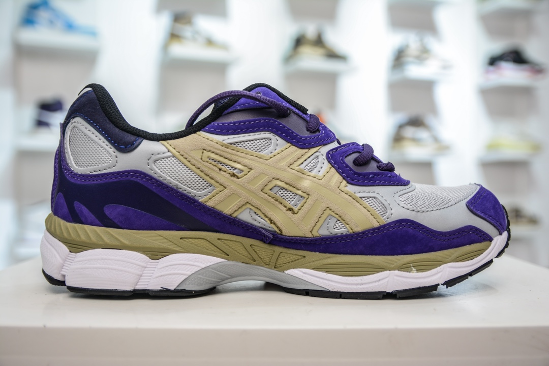 Asics Gel-NYC 纯原版本 紫金色 亚瑟士运动休闲透气专业跑鞋  1201A850-020