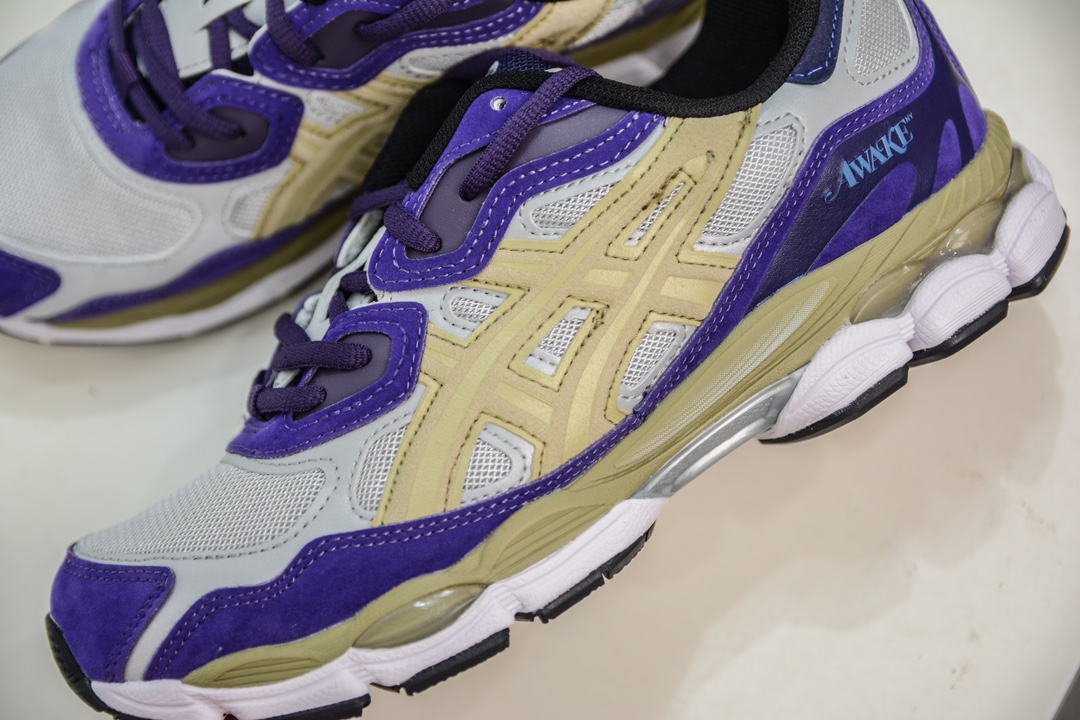 Asics Gel-NYC 纯原版本 紫金色 亚瑟士运动休闲透气专业跑鞋  1201A850-020