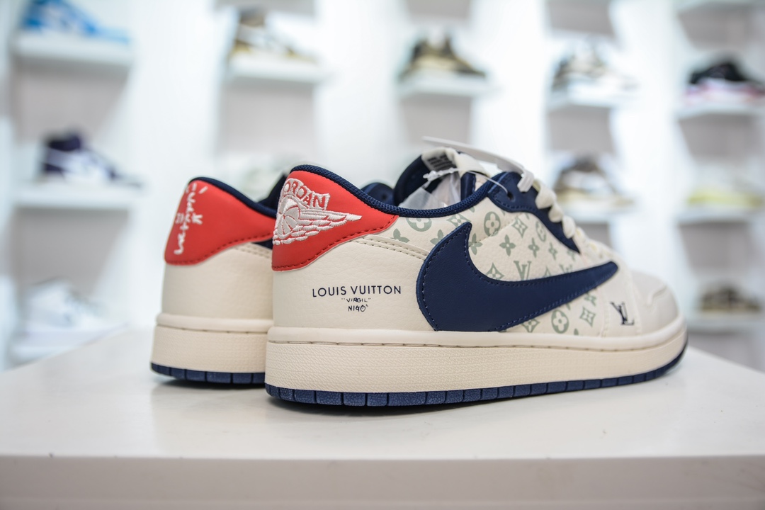 TS x Air Jordan AJ1 Low 倒钩低帮联名定制配色  LJ5188-002