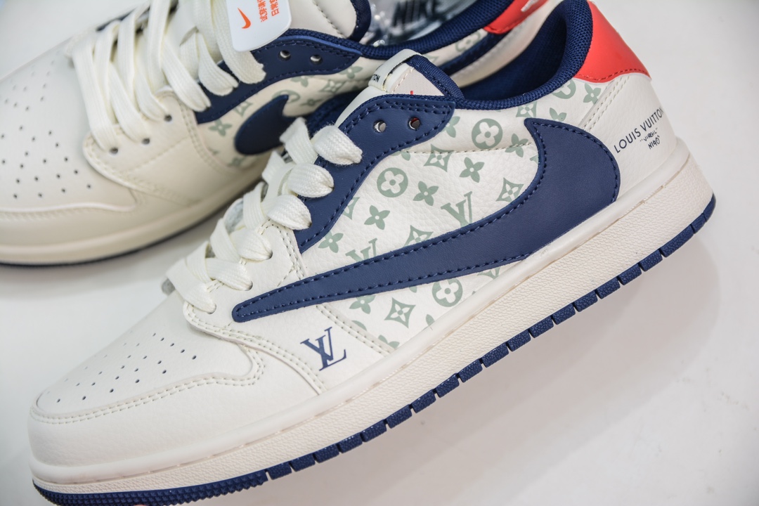 TS x Air Jordan AJ1 Low 倒钩低帮联名定制配色  LJ5188-002