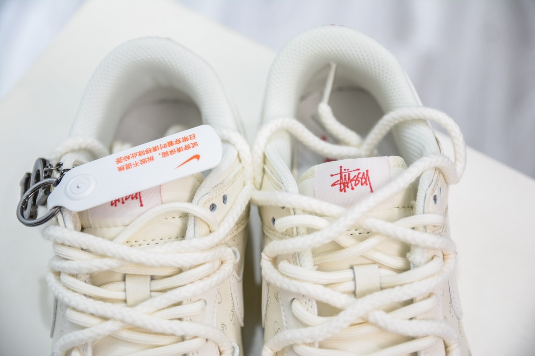 Stussy x Nike Dunk Low 斯图西 米红   SJ2068-259