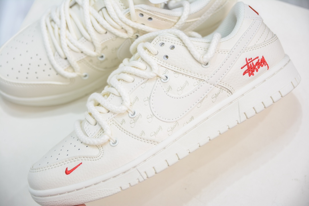 Stussy x Nike Dunk Low 斯图西 米红   SJ2068-259