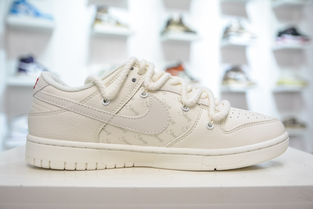 Stussy x Nike Dunk Low 斯图西 米红   SJ2068-259