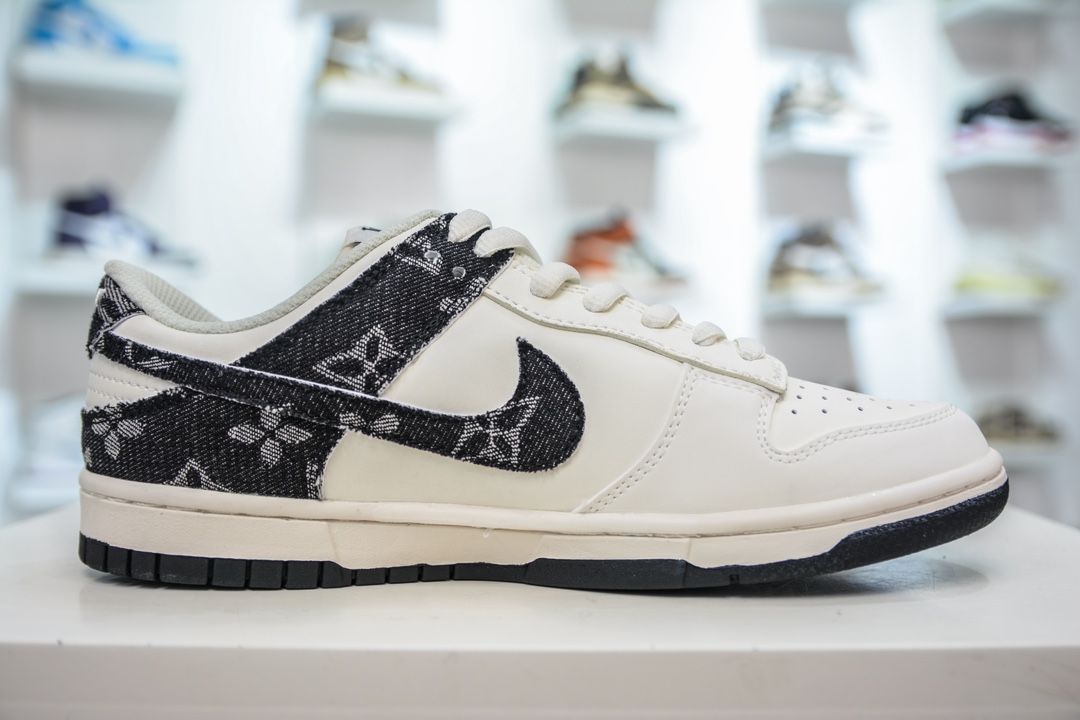 Nike SB Dunk Low x Louis Vuitton 白黑牛仔 DJ2024-009