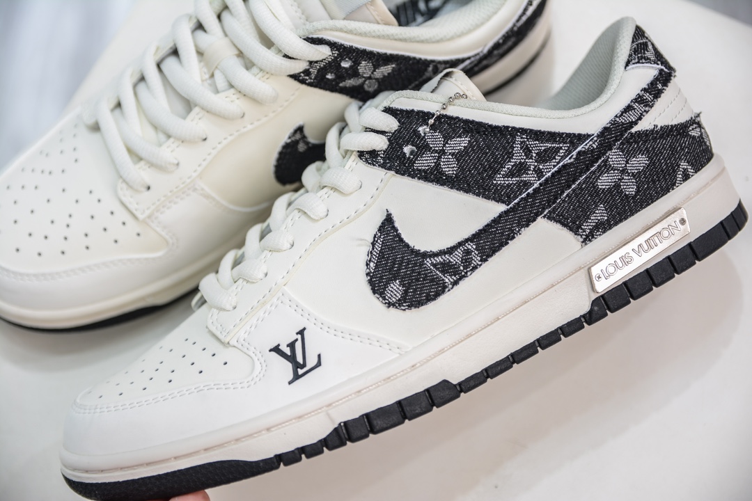 Nike SB Dunk Low x Louis Vuitton 白黑牛仔 DJ2024-009