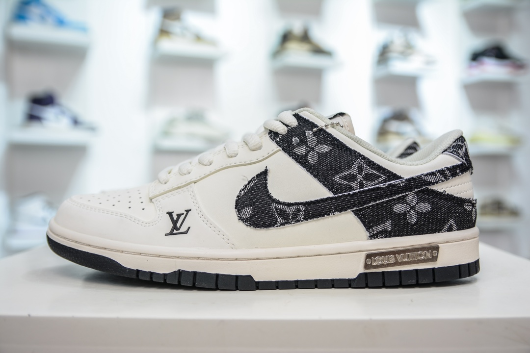 Nike SB Dunk Low x Louis Vuitton 白黑牛仔 DJ2024-009