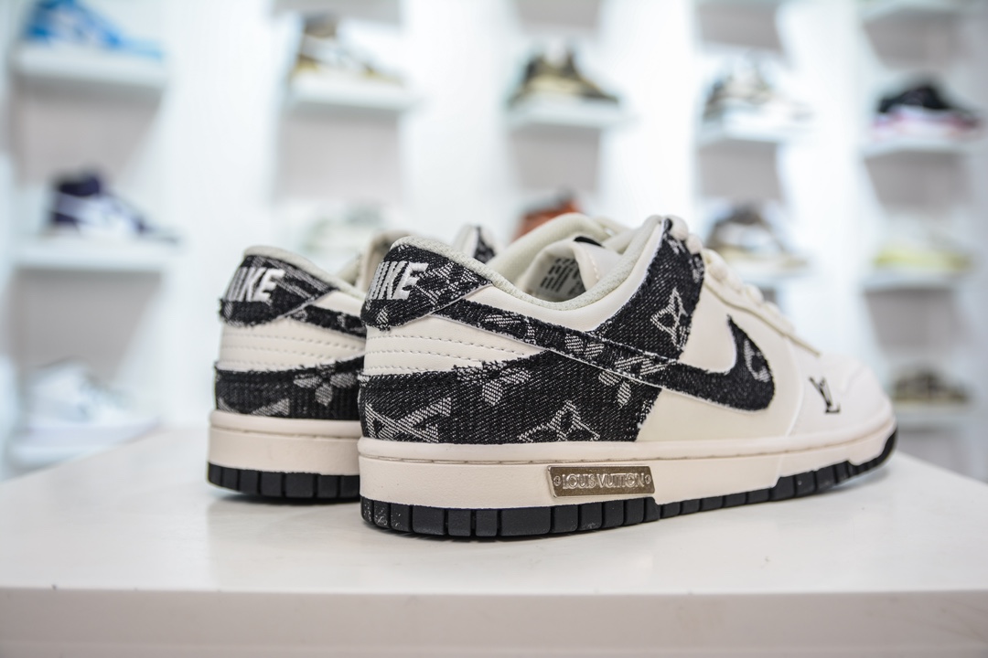 Nike SB Dunk Low x Louis Vuitton 白黑牛仔 DJ2024-009