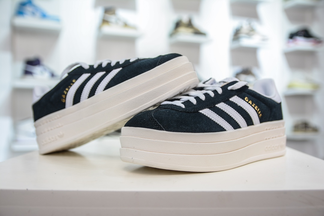 纯原级 Ad Originals Gazelle Bold 复古单品 Ad Originals Gazelle Bold 三叶草低帮板鞋 HQ6912