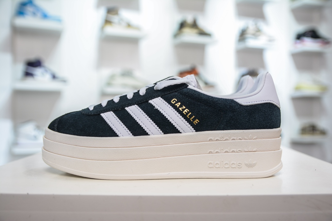 纯原级 Ad Originals Gazelle Bold 复古单品 Ad Originals Gazelle Bold 三叶草低帮板鞋 HQ6912