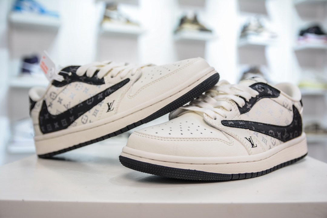 TS x Air Jordan AJ1 Low 倒钩低帮联名定制配色 LX1988-600