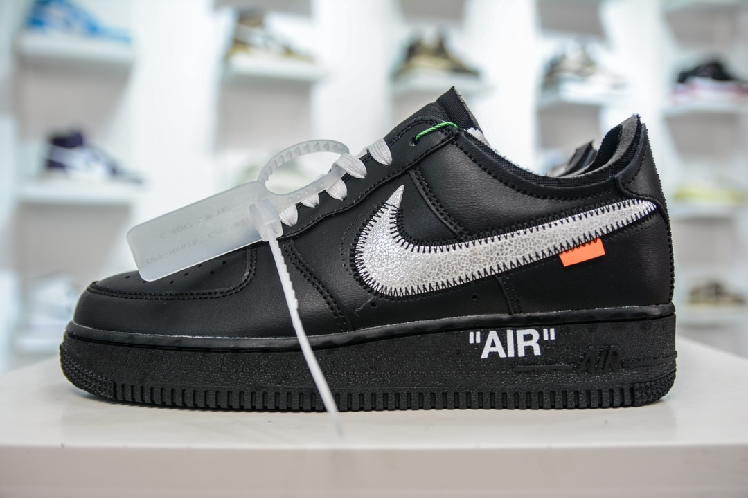 HY版 Nike Air Force 1 Low 07 x OFF WHITE Virgil OW联名 黑银 AV5210-001