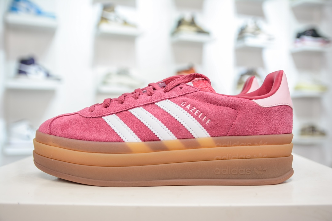 纯原级 Ad Originals Gazelle Bold 复古单品 Ad Originals Gazelle Bold 三叶低帮板鞋 ID6997