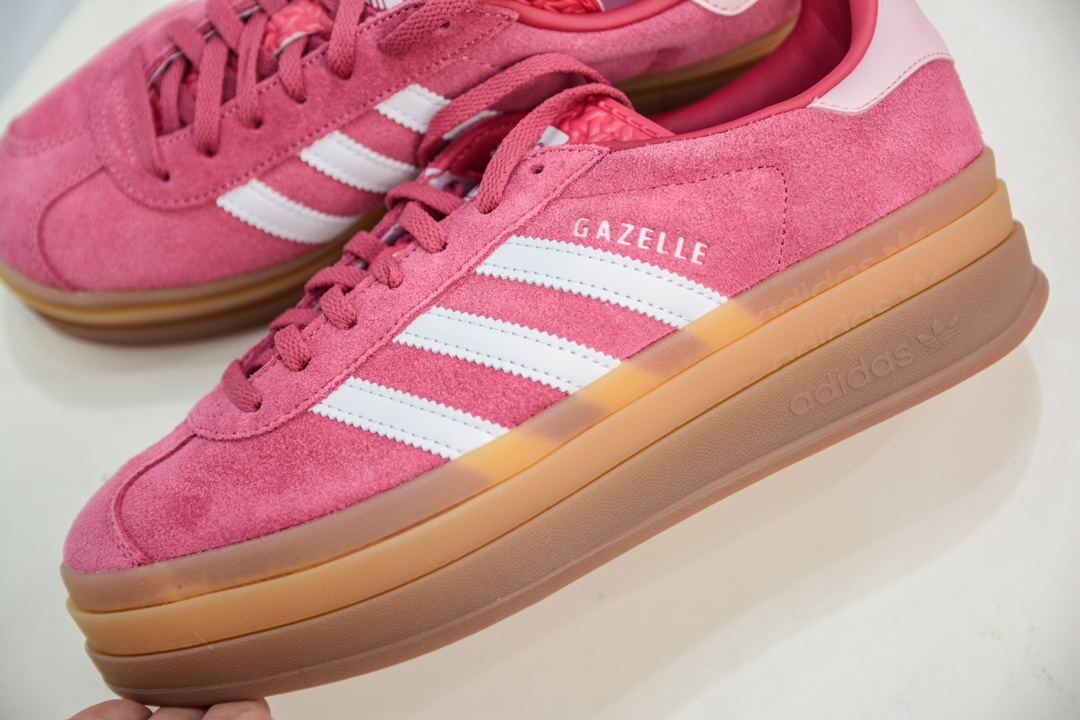 纯原级 Ad Originals Gazelle Bold 复古单品 Ad Originals Gazelle Bold 三叶低帮板鞋 ID6997