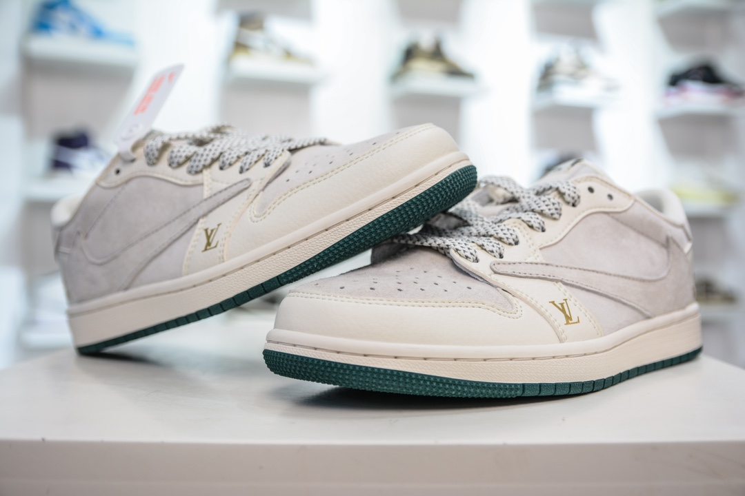 TS x Air Jordan AJ1 Low 倒钩低帮联名定制配色 LJ5188-005