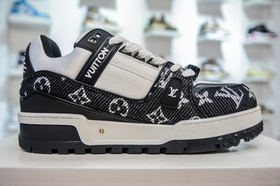 纯原级别 空胶工艺 高端零售专供Louis Vuitton 路易威登 LV Trainer 低帮休闲板鞋