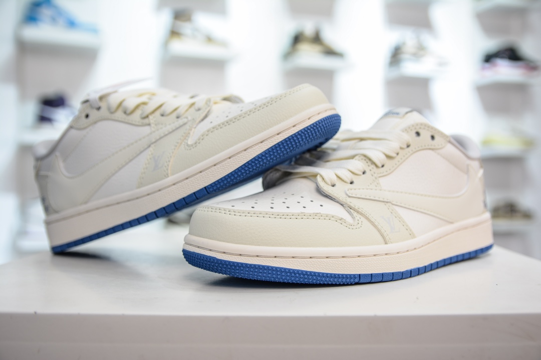 TS x Air Jordan AJ1 Low 倒钩低帮联名定制配色 LJ5188-007