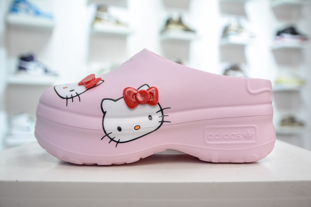 Hello Kitty/凯蒂猫 x AD originals AdiFOM Stan Smith Mule 粉色 IG4446