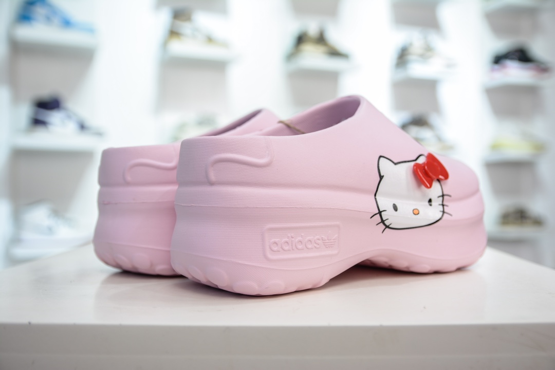 Hello Kitty/凯蒂猫 x AD originals AdiFOM Stan Smith Mule 粉色 IG4446