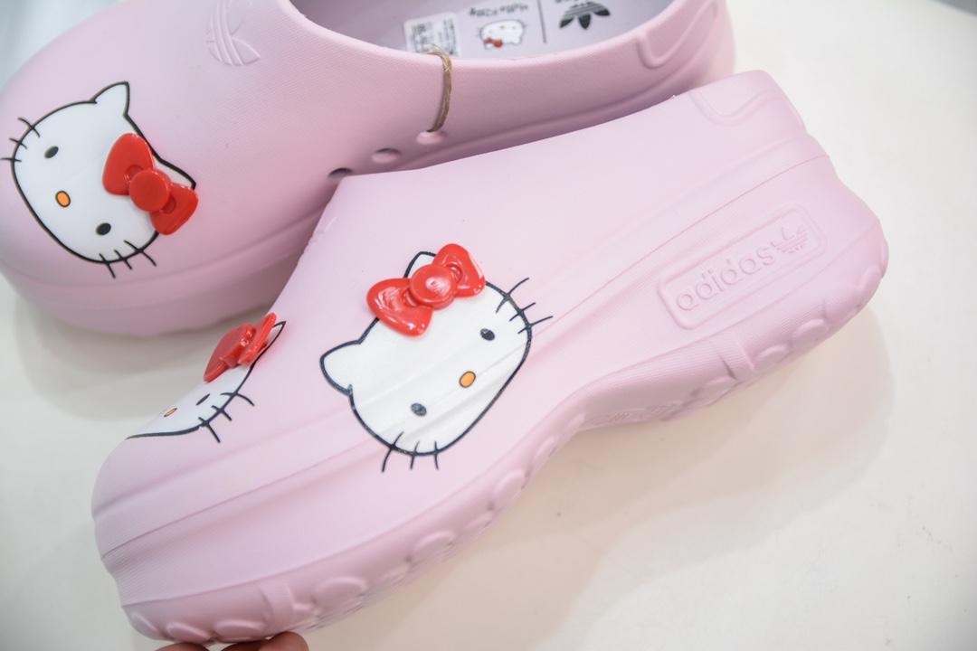 Hello Kitty/凯蒂猫 x AD originals AdiFOM Stan Smith Mule 粉色 IG4446