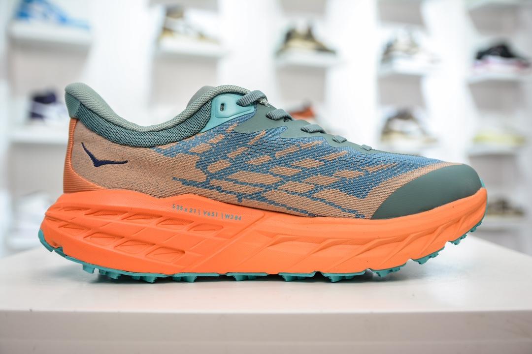 CS纯原 HOKA ONE ONE Speedgoat 5 户外越野跑步鞋 飞速羚羊5系列 新一代工程网纱鞋面