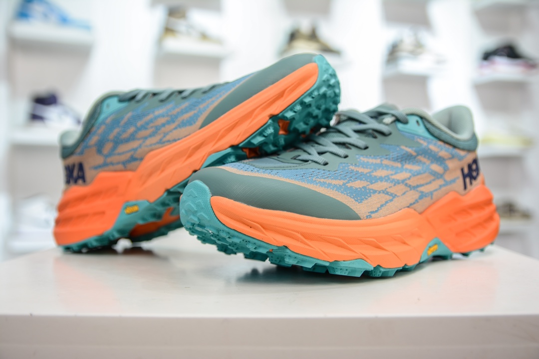 CS纯原 HOKA ONE ONE Speedgoat 5 户外越野跑步鞋 飞速羚羊5系列 新一代工程网纱鞋面