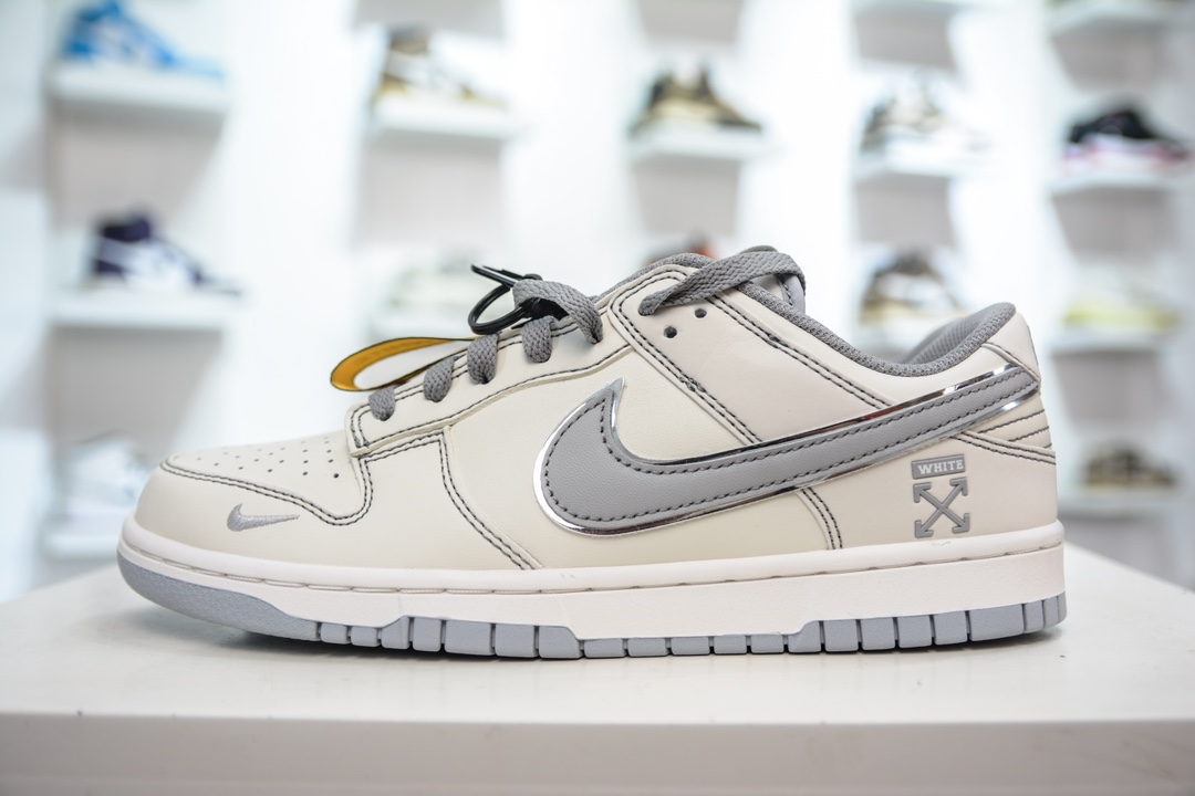 OFF-WHITE x Nike Dunk Low 米灰勾 DJ2024-001